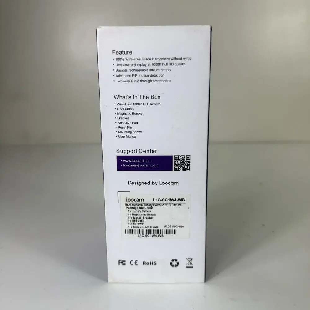 New Loocam Wire Free Camera Model L1C-0C1W4-WB